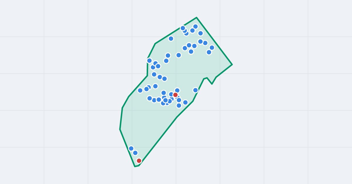 Mapa: Piaski z flipami