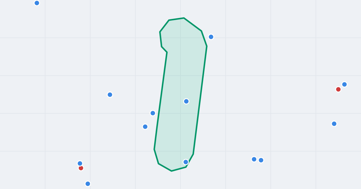 Mapa ulicy Cechowa z flipami w okolicy