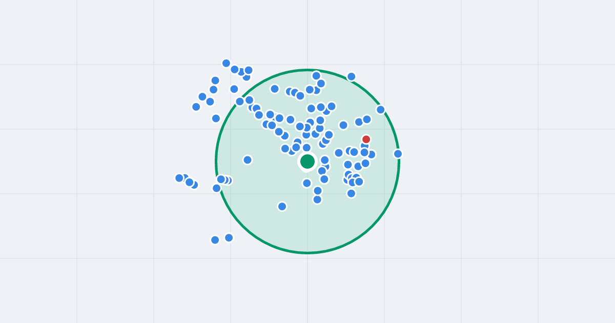 Mapa: Monterów 1 i flipy w promieniu 1 km