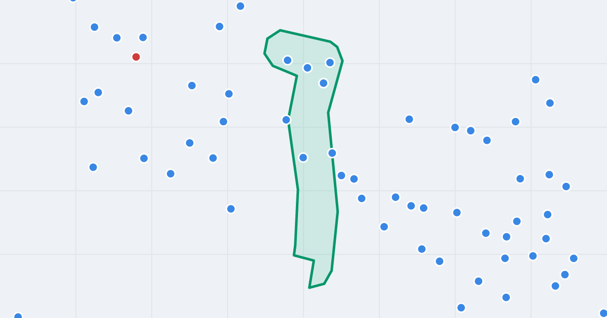 Mapa ulicy Szarych Szeregów z flipami w okolicy
