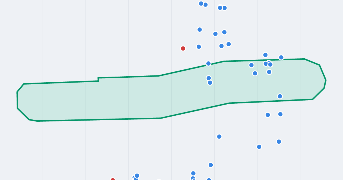 Mapa ulicy Księdza Jerzego Popiełuszki z flipami w okolicy