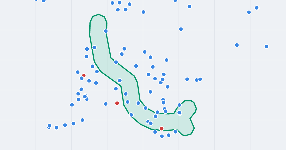 Mapa ulicy Generała Grota-Roweckiego z flipami w okolicy