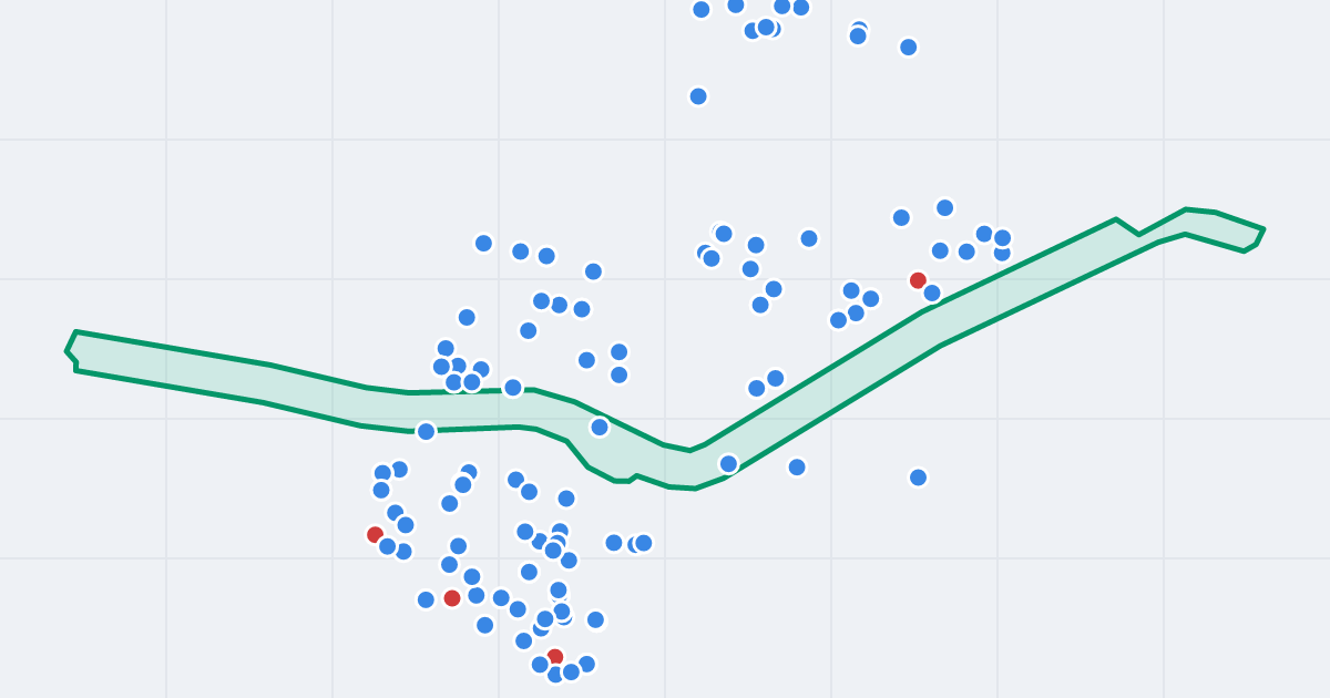Mapa ulicy Zabrzańska z flipami w okolicy