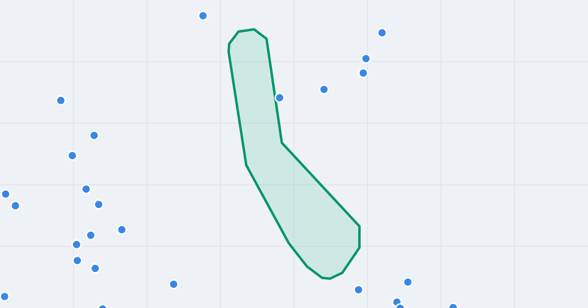 Mapa ulicy Floriańska z flipami w okolicy
