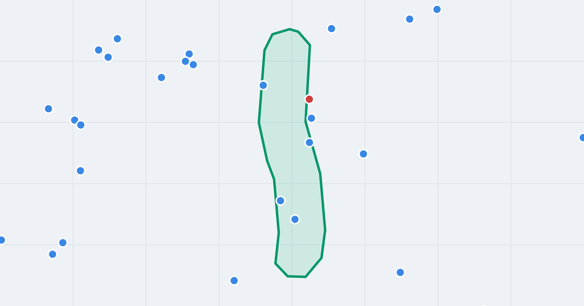 Mapa ulicy Krzywa z flipami w okolicy