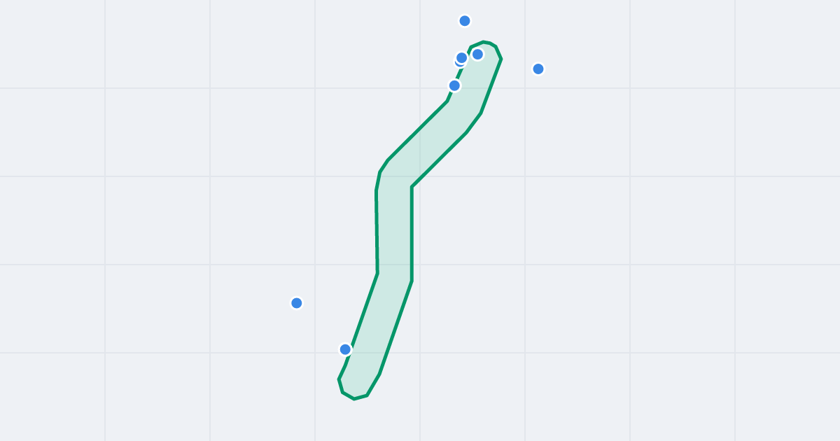 Mapa ulicy Rębaczy z flipami w okolicy