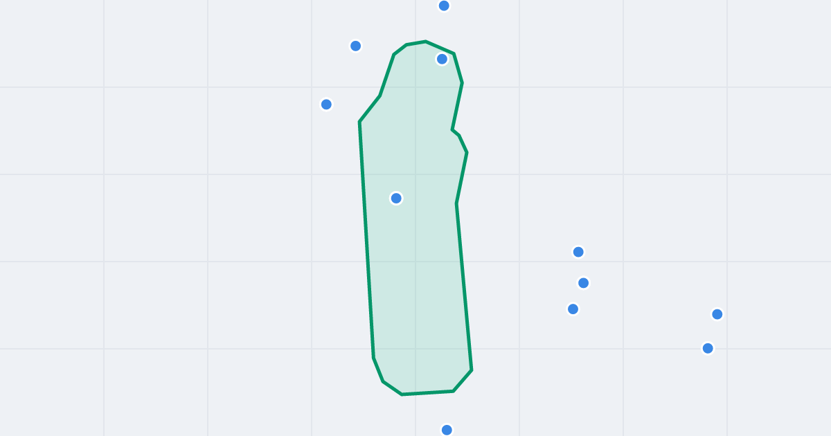 Mapa ulicy św. Jana z flipami w okolicy