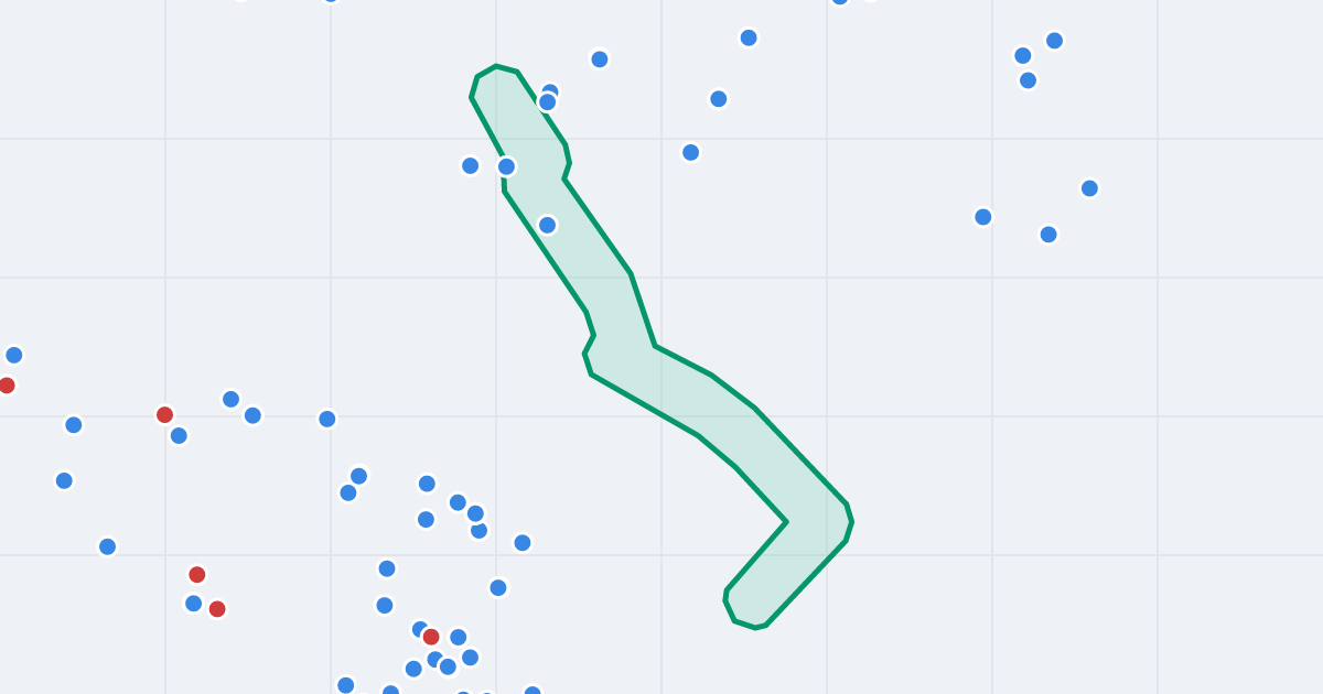Mapa ulicy Leśna z flipami w okolicy