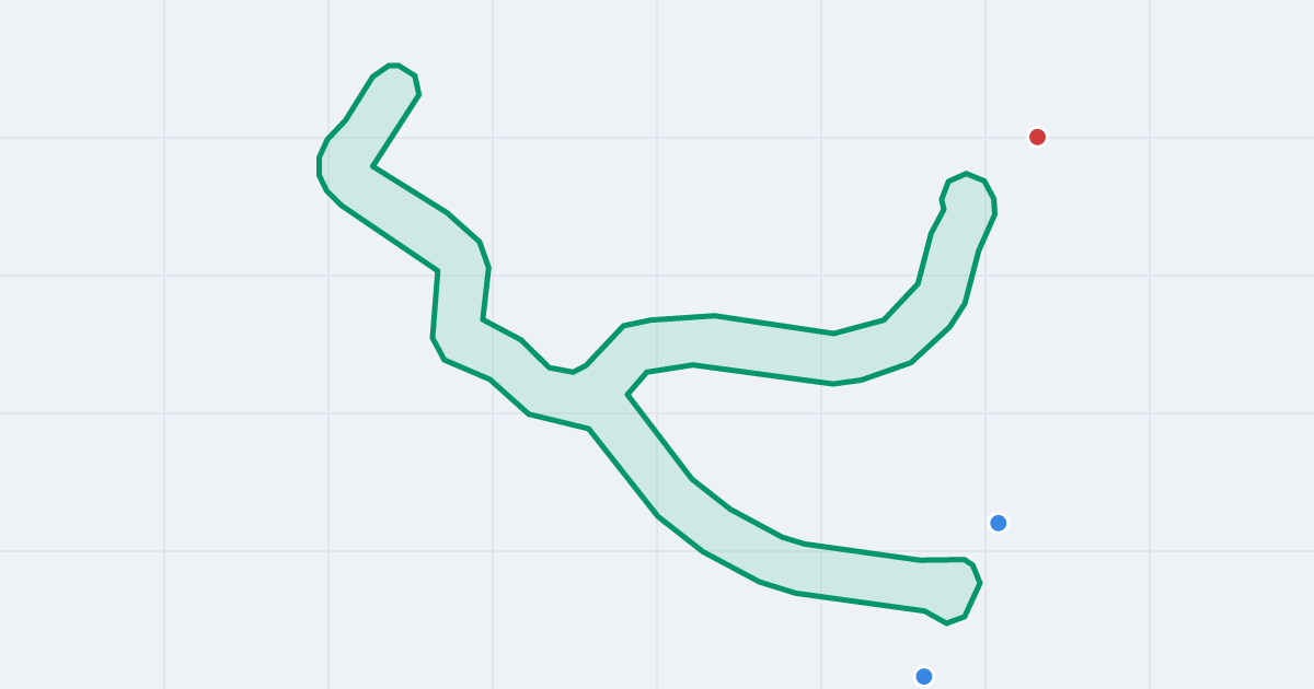 Mapa ulicy Matemblewska z flipami w okolicy