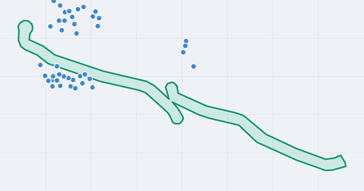Mapa ulicy Kartuska z flipami w okolicy