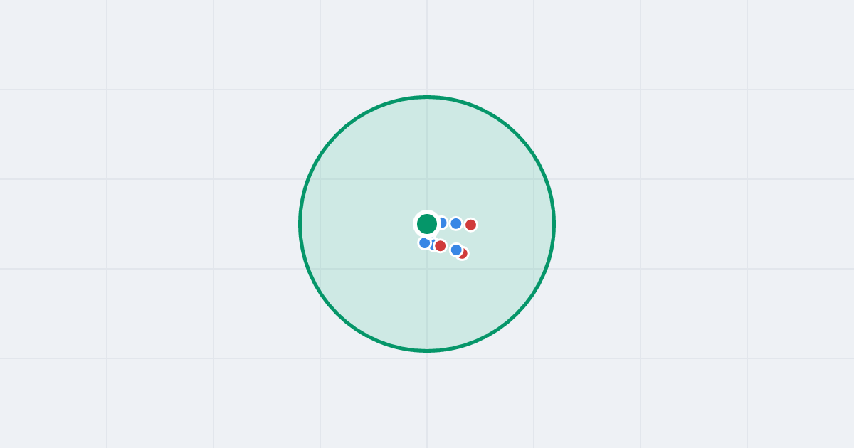 Mapa: Kadetów 10 i flipy w promieniu 1 km