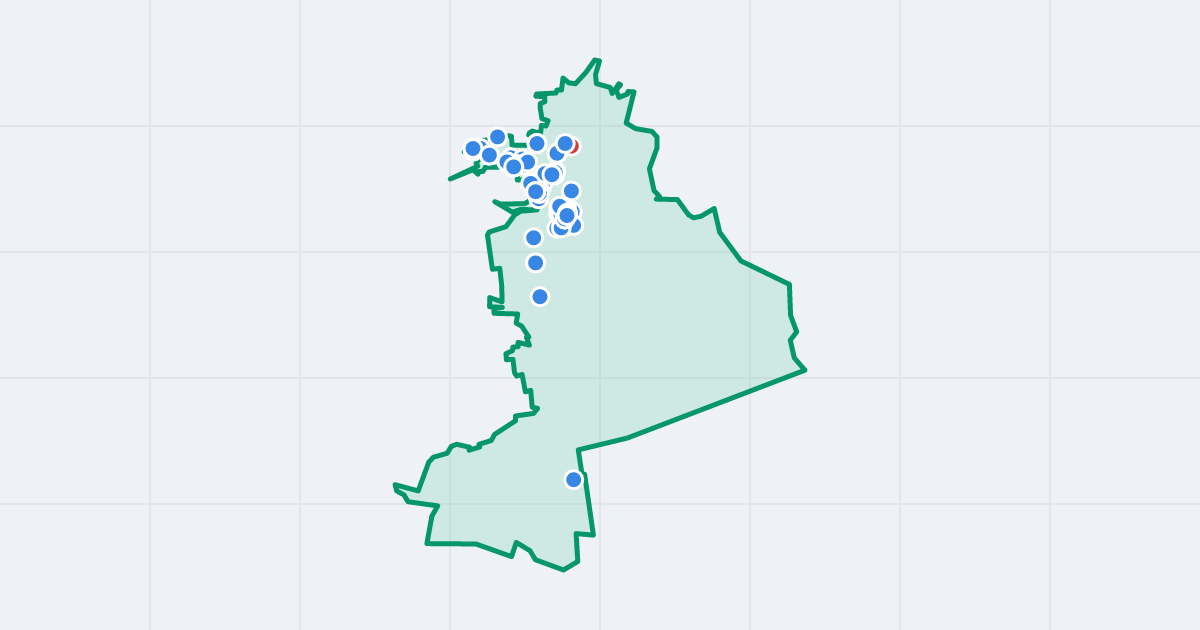 Mapa: Orunia-Święty Wojciech-Lipce z flipami