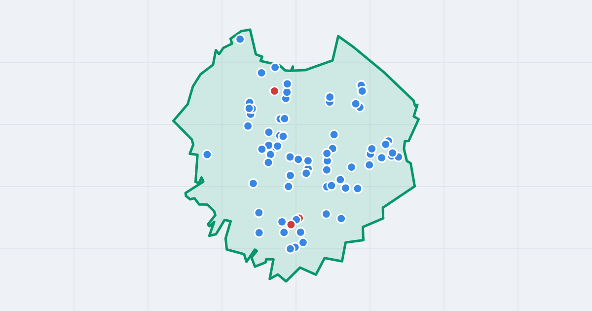 Mapa: Śródmieście z flipami