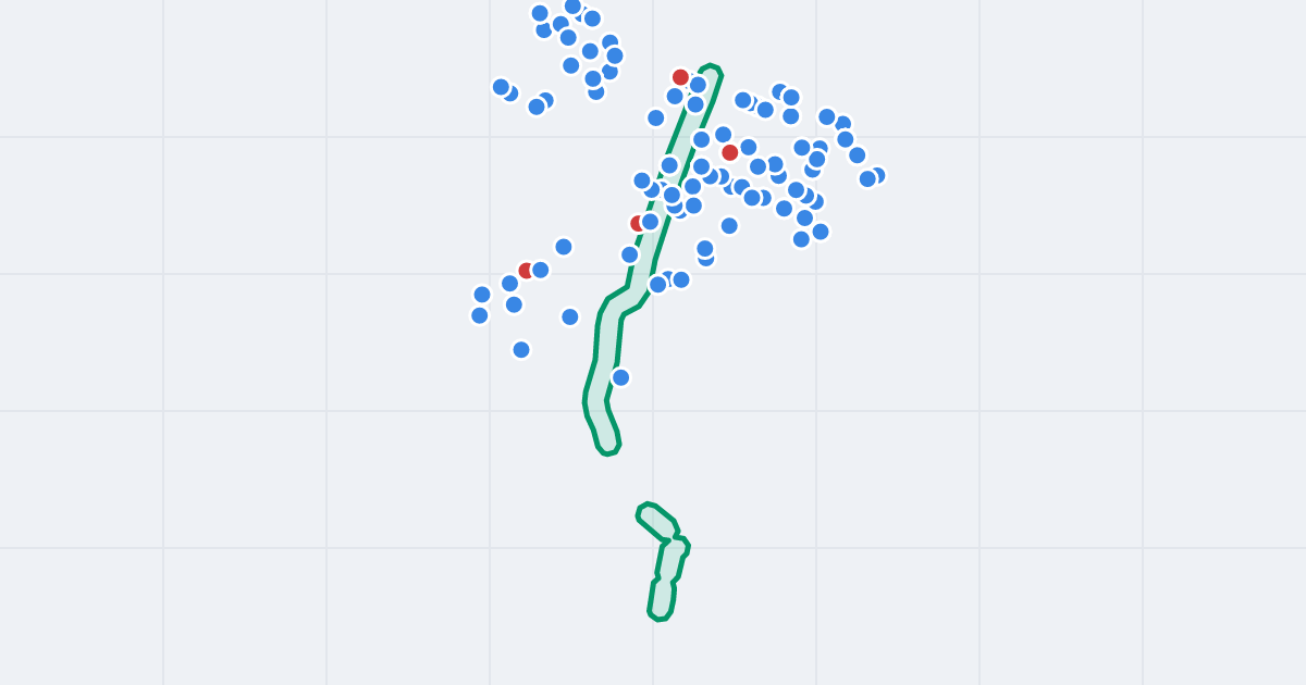 Mapa ulicy Kartuska z flipami w okolicy
