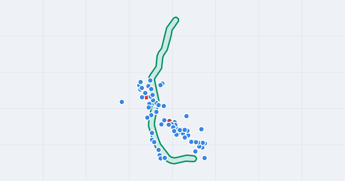 Mapa ulicy Legionów z flipami w okolicy