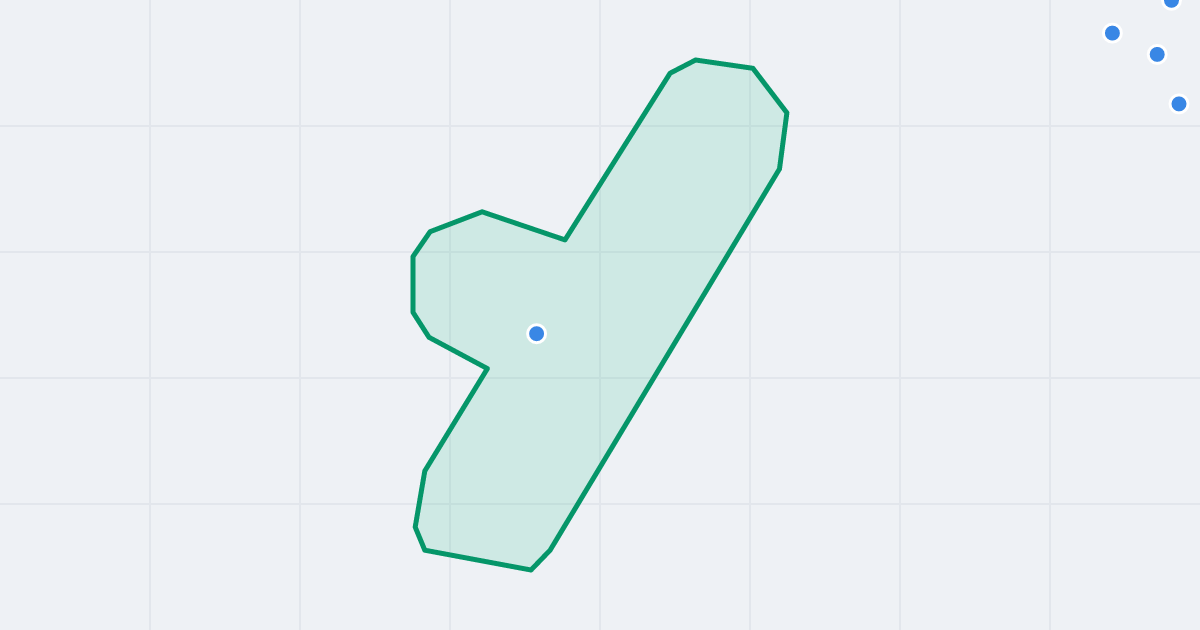 Mapa ulicy Johna Baildona z flipami w okolicy