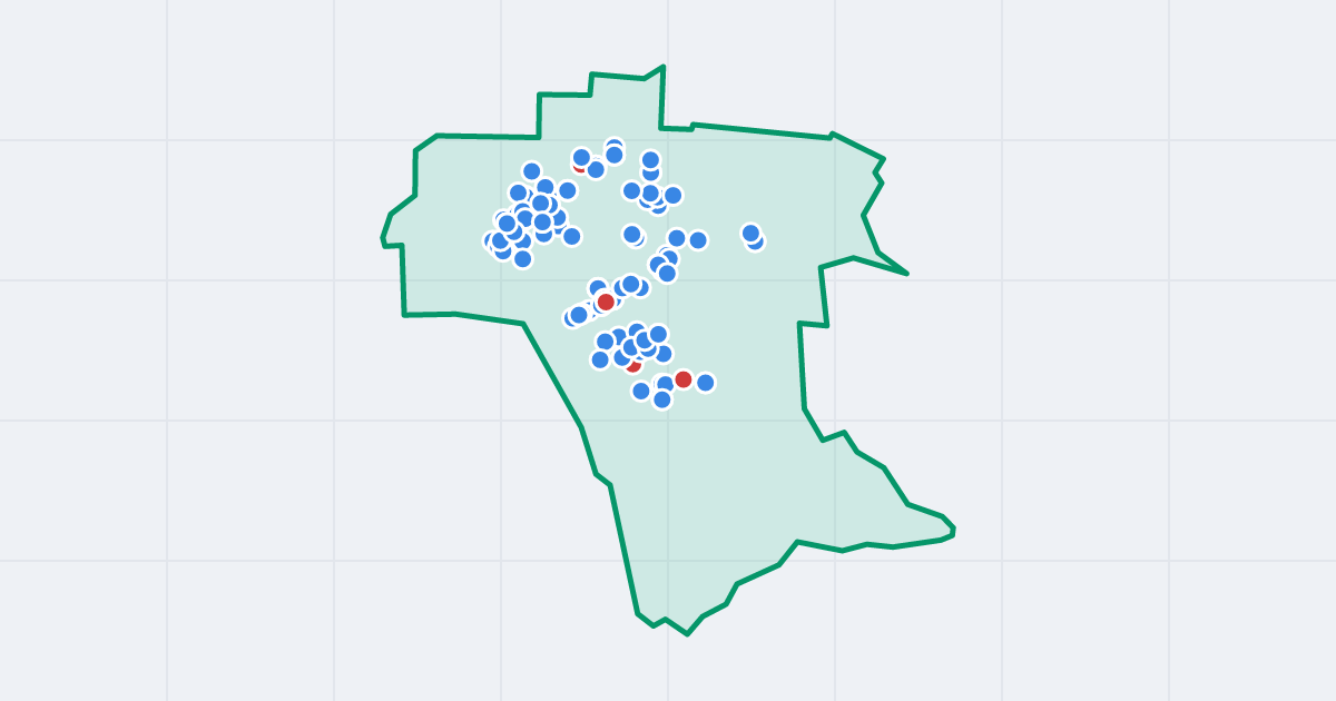 Mapa: Sośnica z flipami