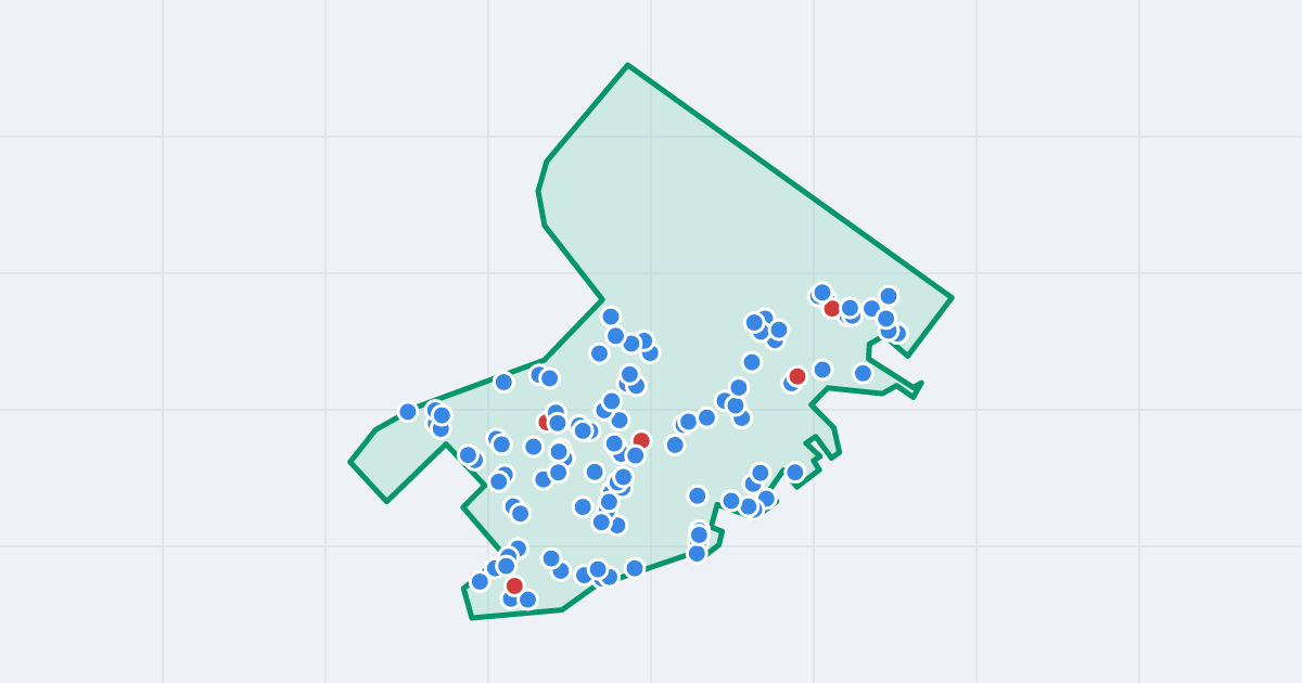 Mapa: Śródmieście z flipami