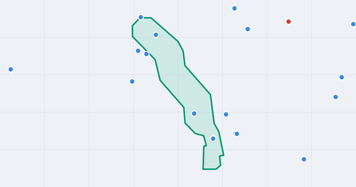 Mapa ulicy Widok z flipami w okolicy