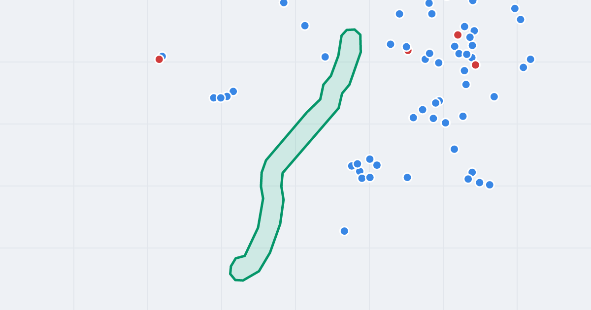 Mapa ulicy Warszawska z flipami w okolicy