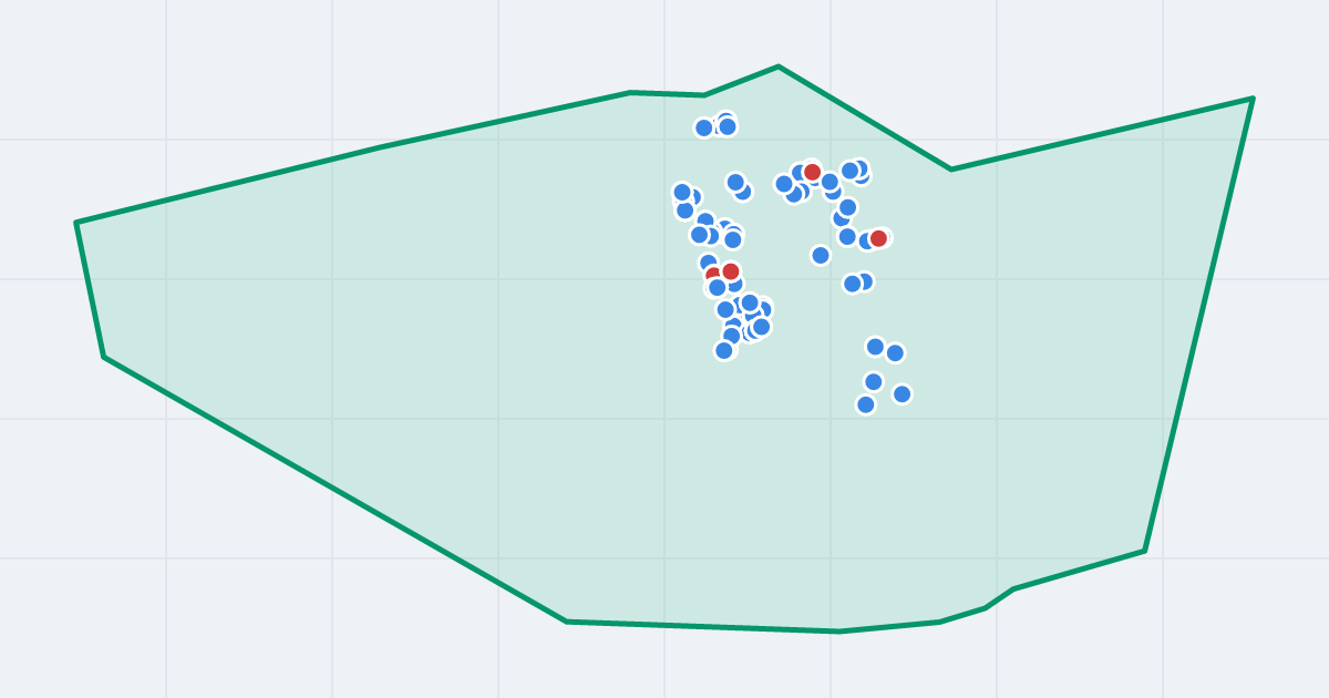 Mapa: Giszowiec z flipami