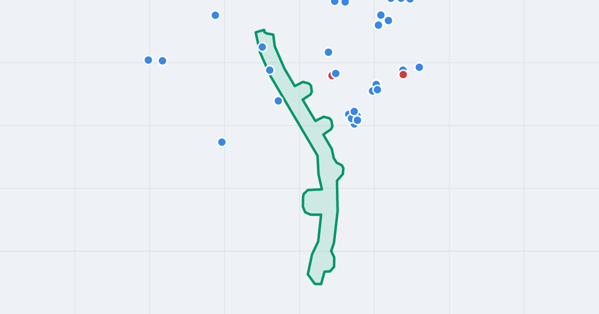Mapa ulicy Armii Krajowej z flipami w okolicy