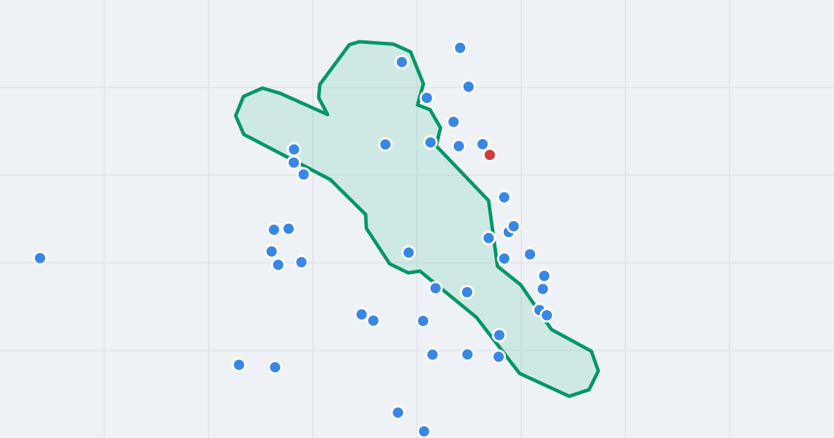 Mapa ulicy Stanisława Łętowskiego z flipami w okolicy