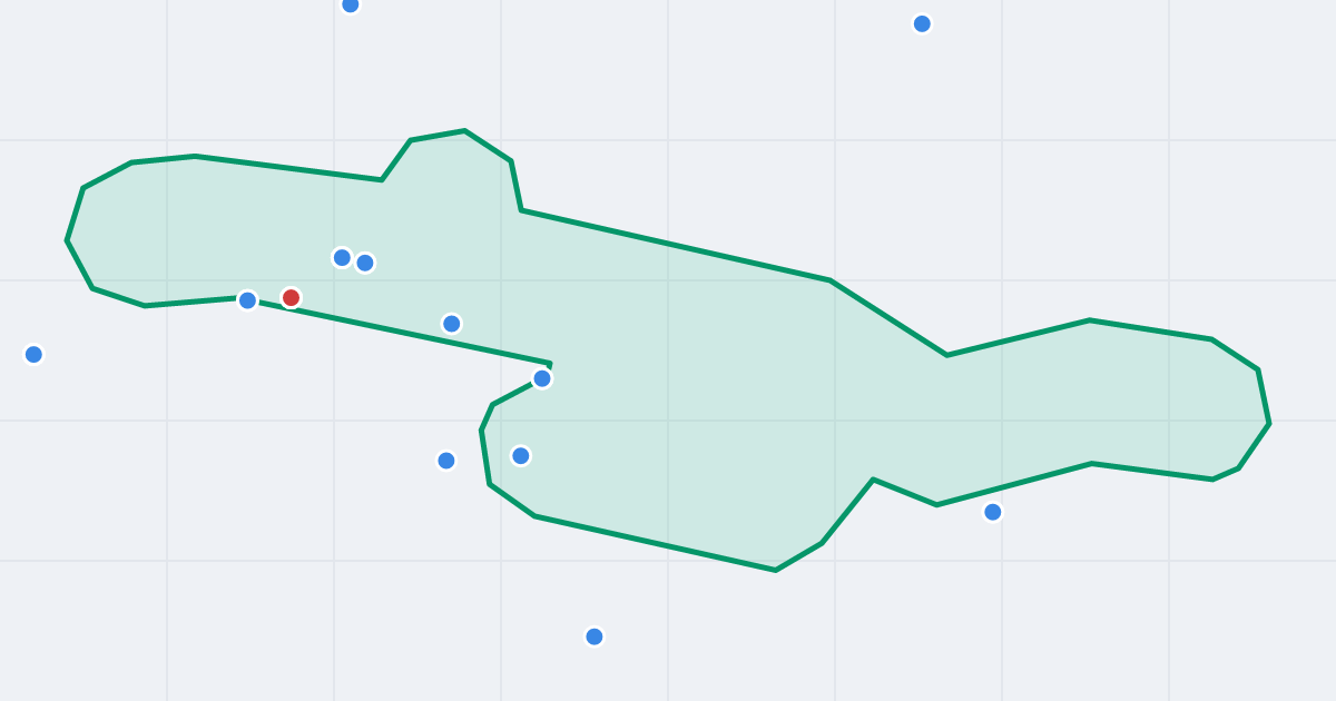 Mapa ulicy Ludwika Zamenhofa z flipami w okolicy
