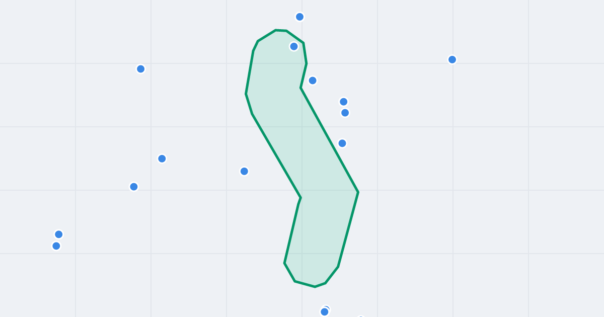 Mapa ulicy Karbońska z flipami w okolicy