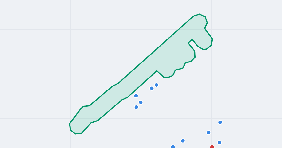 Mapa ulicy Krańcowa z flipami w okolicy
