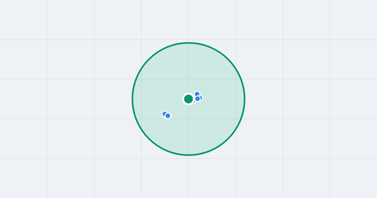 Mapa: Astronautów 9 i flipy w promieniu 1 km