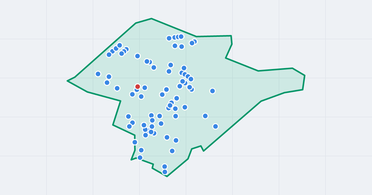 Mapa: Bieńczyce z flipami