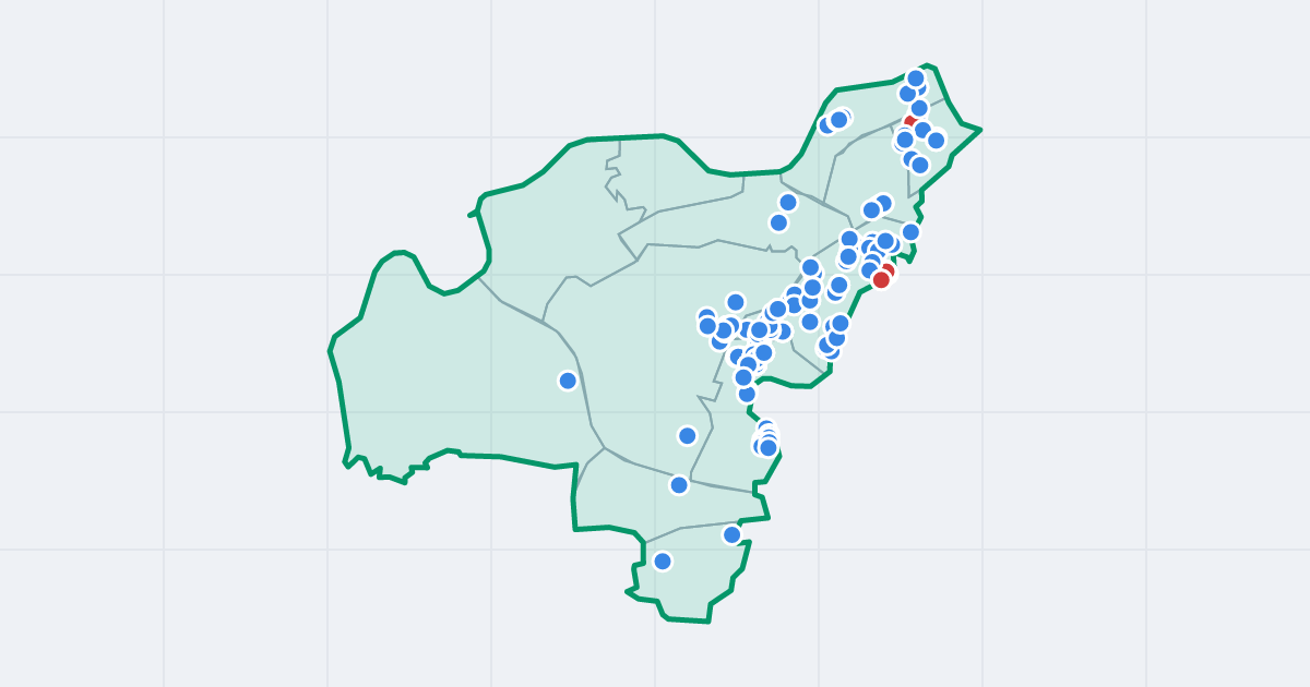 Mapa dzielnicy Dębniki: granica, osiedla i flipy