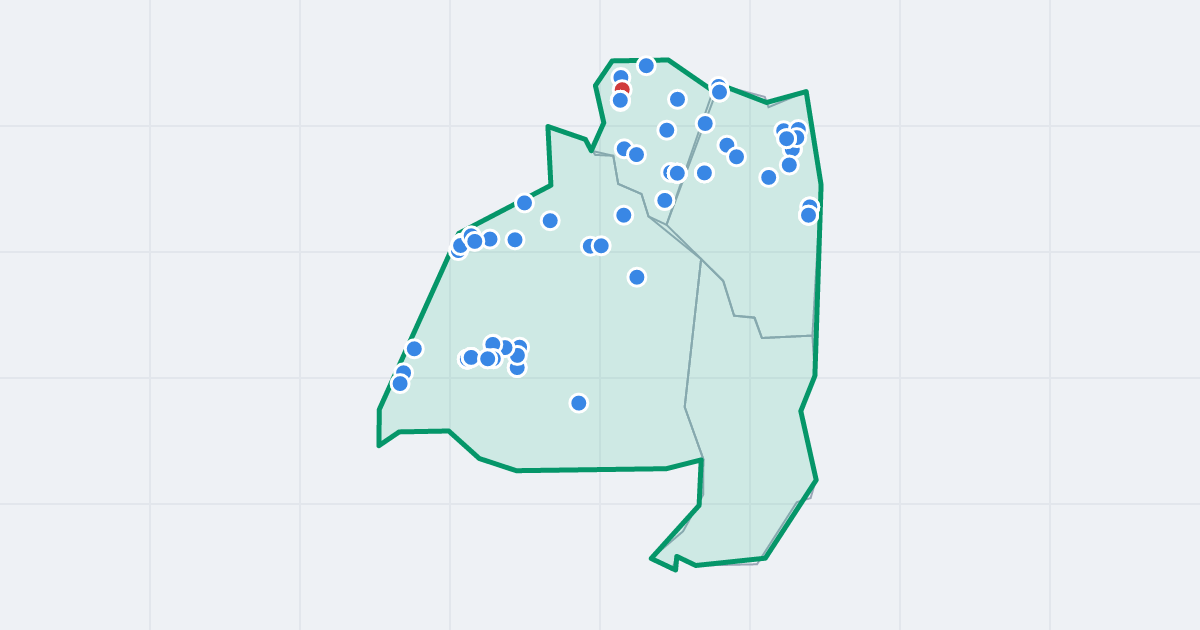 Mapa dzielnicy Łagiewniki-Borek Fałęcki: granica, osiedla i flipy