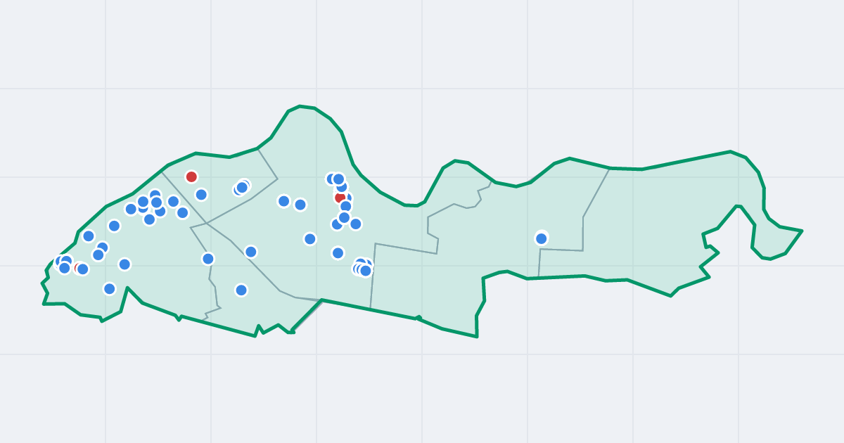 Mapa dzielnicy Podgórze: granica, osiedla i flipy