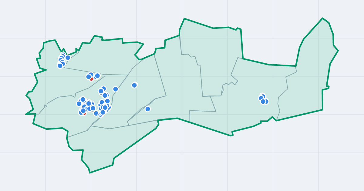 Mapa dzielnicy Wzgórza Krzesławickie: granica, osiedla i flipy