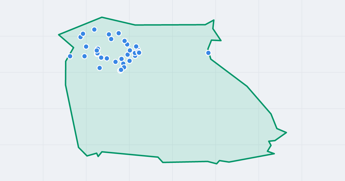 Mapa: Piaski Wielkie z flipami