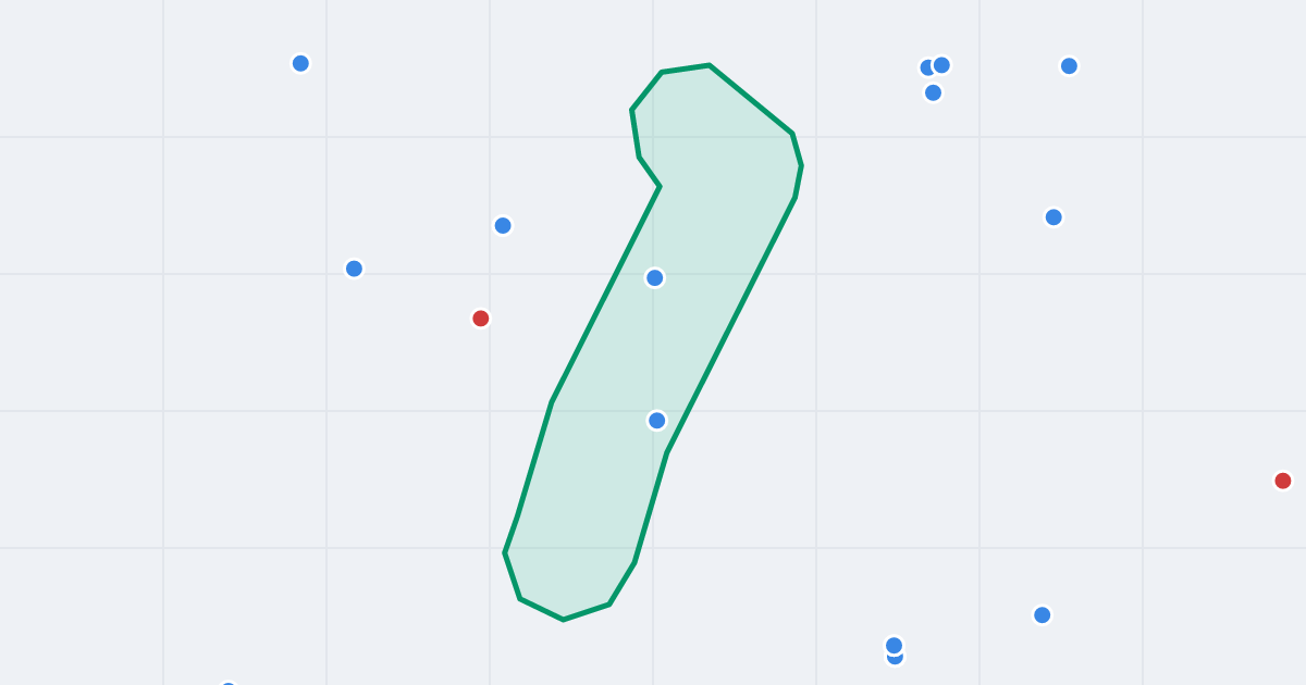 Mapa ulicy Świętego Krzyża z flipami w okolicy