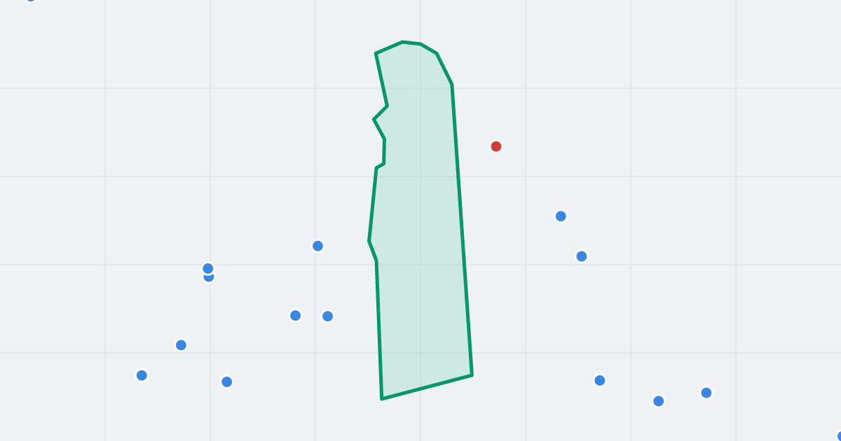 Mapa ulicy Blich z flipami w okolicy