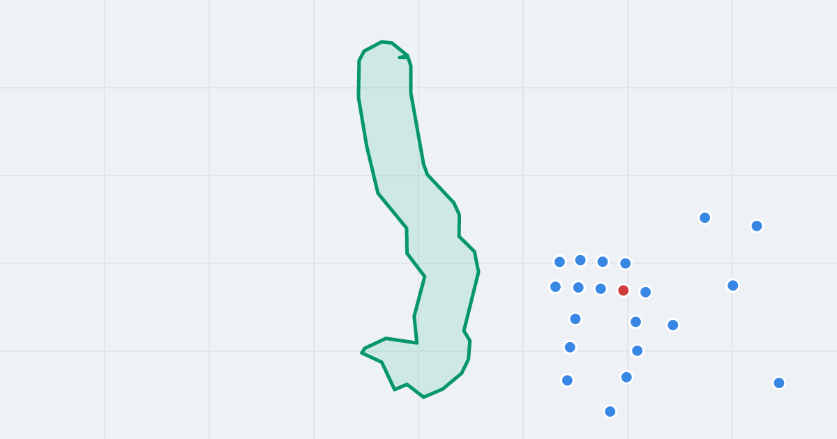 Mapa ulicy Wądół z flipami w okolicy