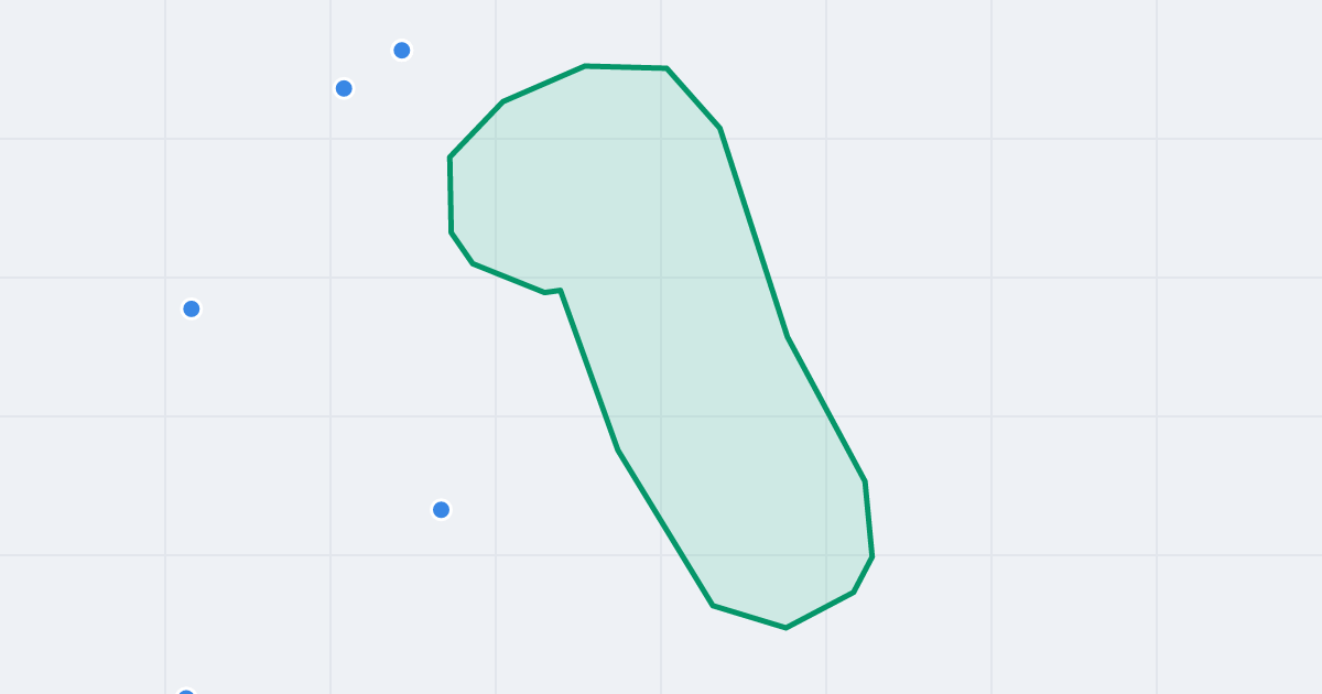 Mapa ulicy Nadzieja z flipami w okolicy