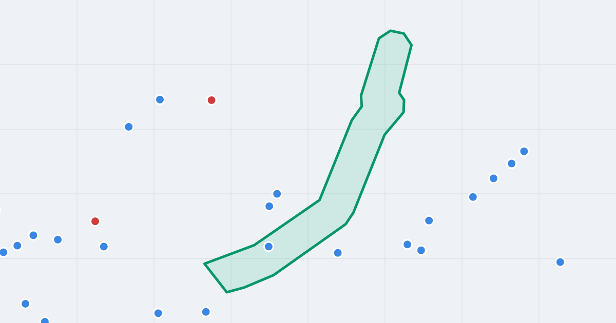 Mapa ulicy Jana Dekerta z flipami w okolicy