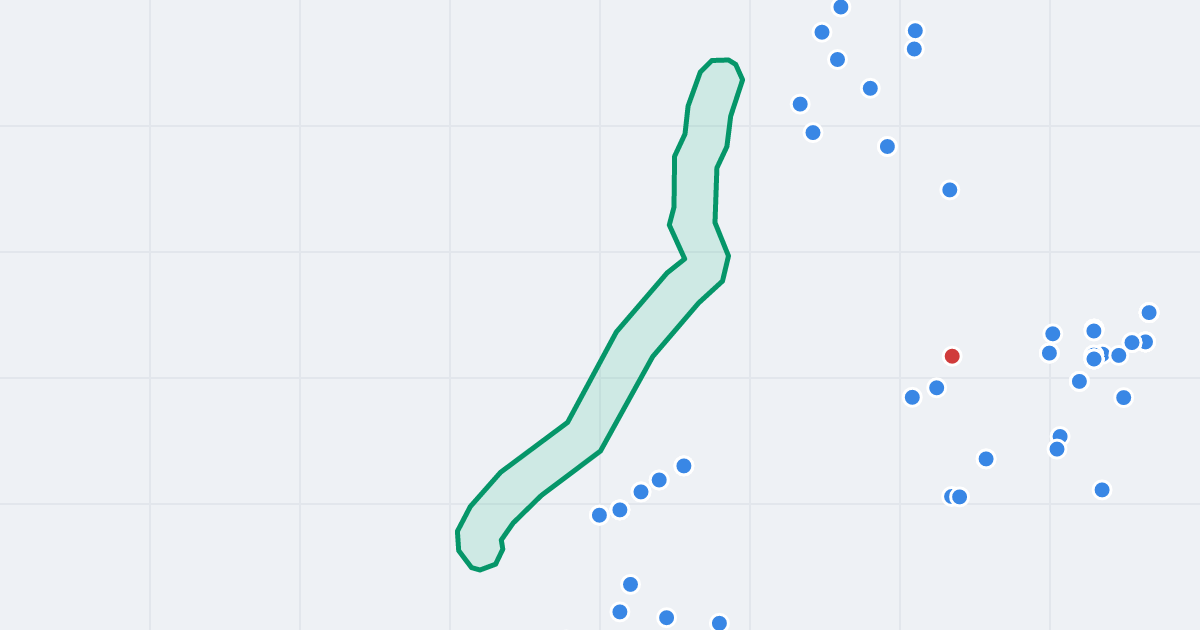 Mapa ulicy św. Jacka z flipami w okolicy