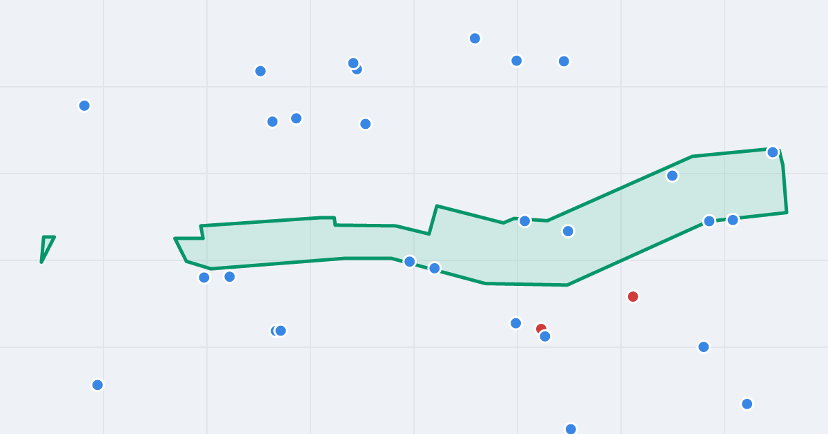 Mapa ulicy Zbaraska z flipami w okolicy