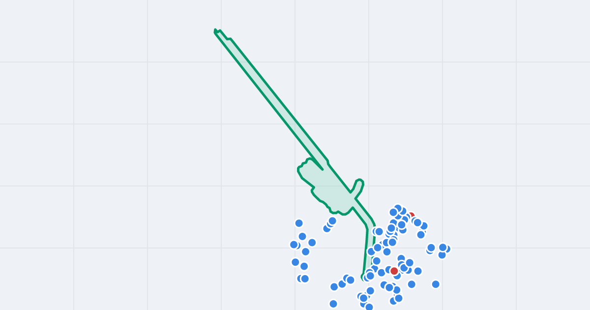 Mapa ulicy Marii Skłodowskiej-Curie z flipami w okolicy