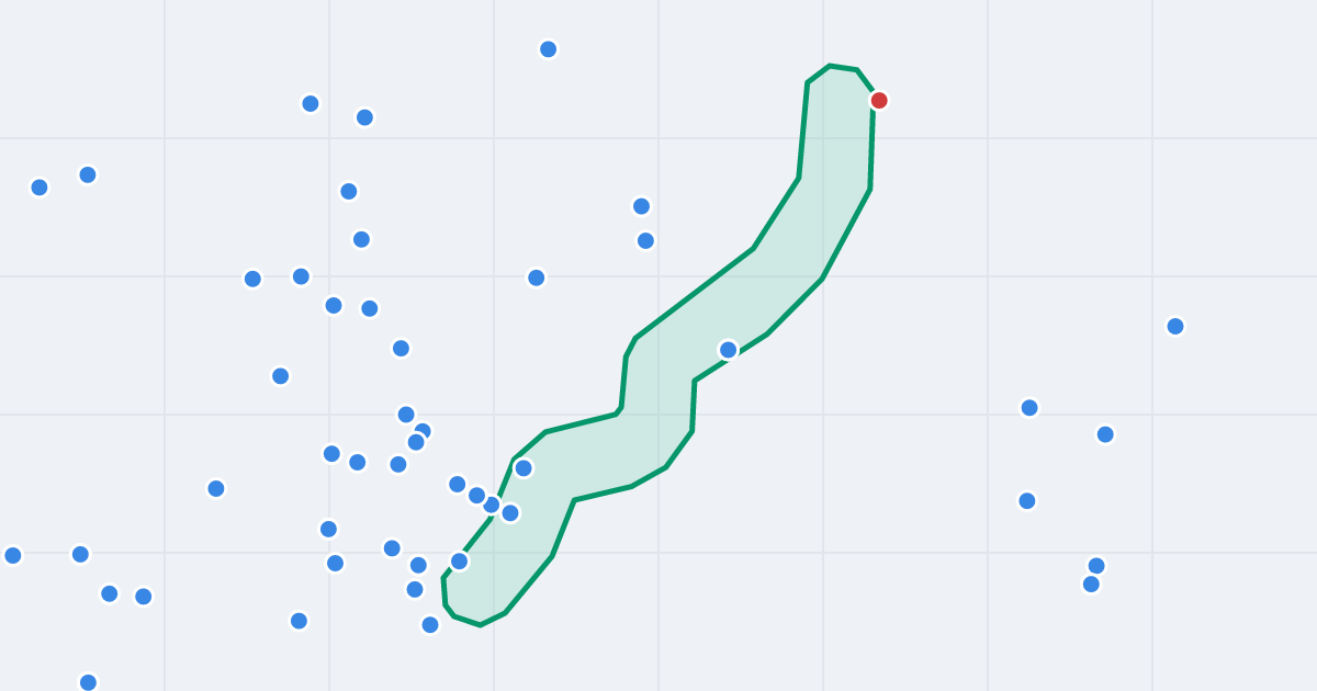 Mapa ulicy Dolna Panny Marii z flipami w okolicy