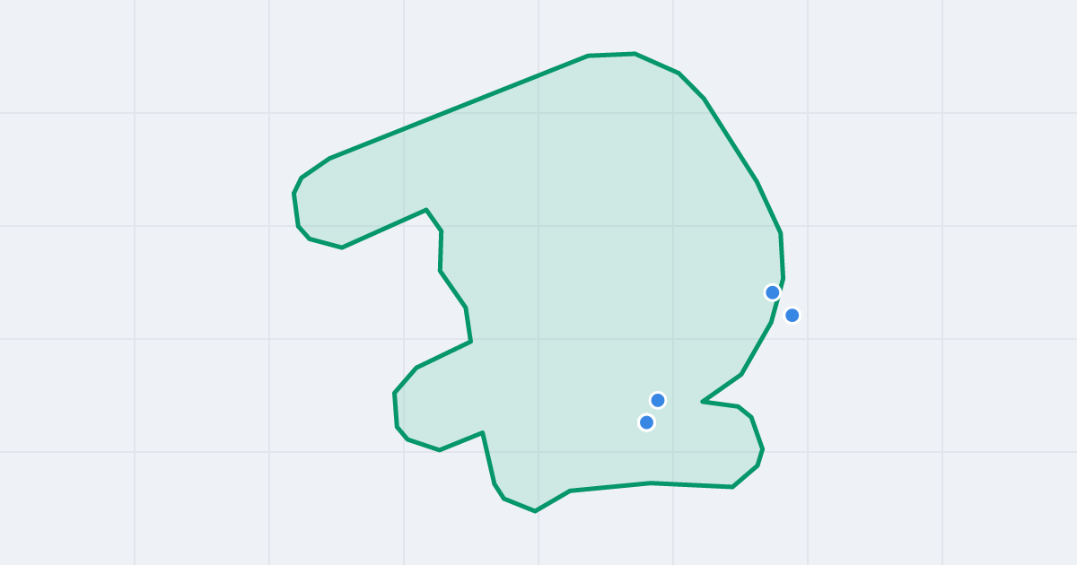 Mapa ulicy ks. Kardynała Augusta Hlonda z flipami w okolicy