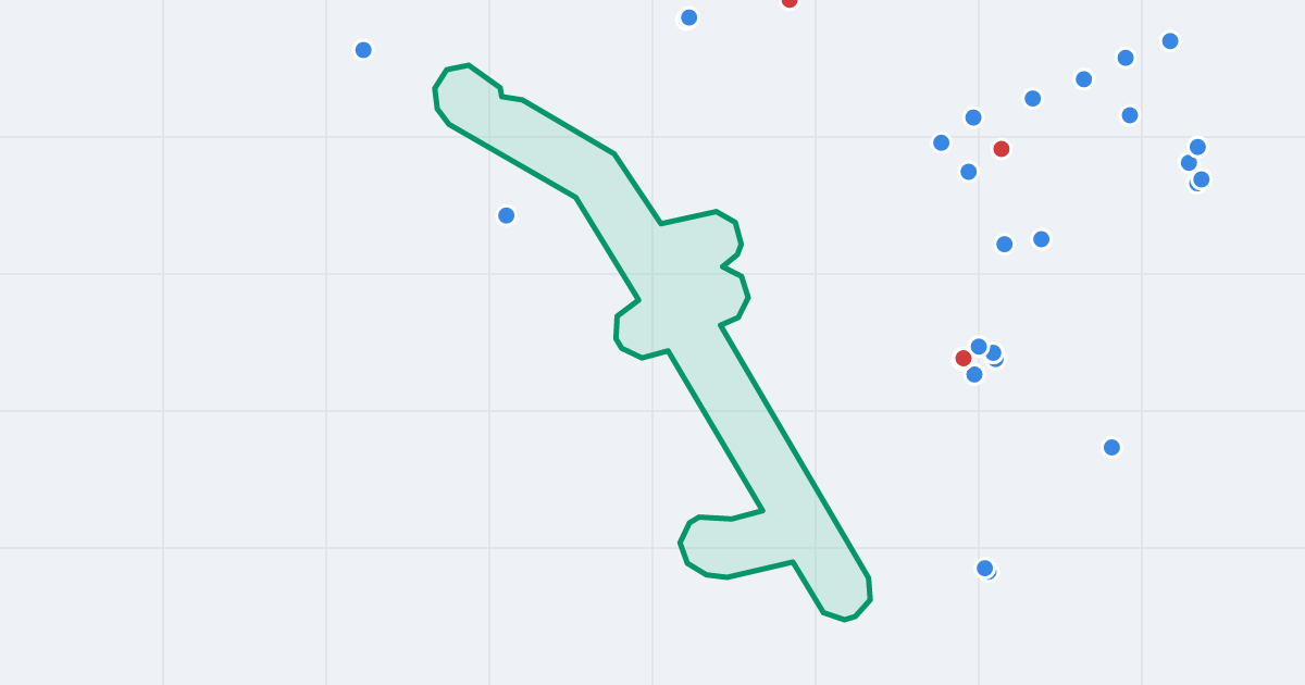 Mapa ulicy 1000-lecia Państwa Polskiego z flipami w okolicy