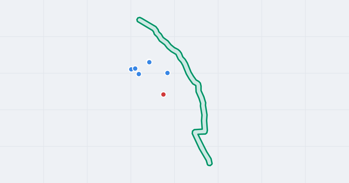 Mapa ulicy Jamnicka z flipami w okolicy
