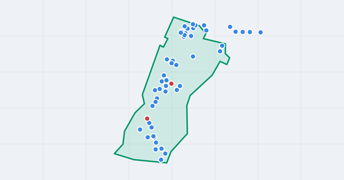 Mapa: Osiedle Tadeusza Kościuszki z flipami